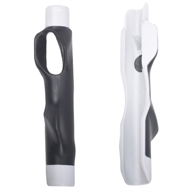 Golf Grip Trainer - Correct Hand Position & Swing Practice Aid for Beginners - Universal Golf Club Grip Corrector Light Grey