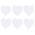 thumbnail image 1 of 6 Pcs White Primer Canvases Painting Heart- Shaped Canva Cotton Painting Board Art Panels, 1 of 3