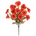 thumbnail image 1 of Ramo de flores artificiales tricolores violetas y pensamientos para decoración de patio en Pascua, 1 of 4
