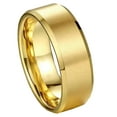 thumbnail image 6 of LaRaso & Co 3 Piece His Hers TRIO Wedding Ring Set Matching 14K Gold Over Silver Rings Her 9 Him 10, 6 of 7
