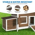thumbnail image 6 of Dextrus Chicken Coop 11.5ft² Large Wooden Chicken Hutch with 2 Nesting Boxes Outdoor Hen House Chicken Cage for Rabbit Hutch Duck Cage - Brown, 6 of 8