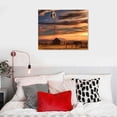 thumbnail image 4 of Nawypu Rustic Windmill Picture Wall Art: Plains Landscape Artwork Farmhouse Painting Print on Canvas for Living Room, 4 of 4