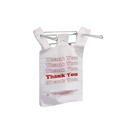 Hanging Plastic Bag Holder - Holds 11 ½ x 6 x 21” T-Shirt Handle Bags ...