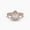 ROSE GOLD, variant on Round Brilliant Moissanite 18k Delicate Lily Ring