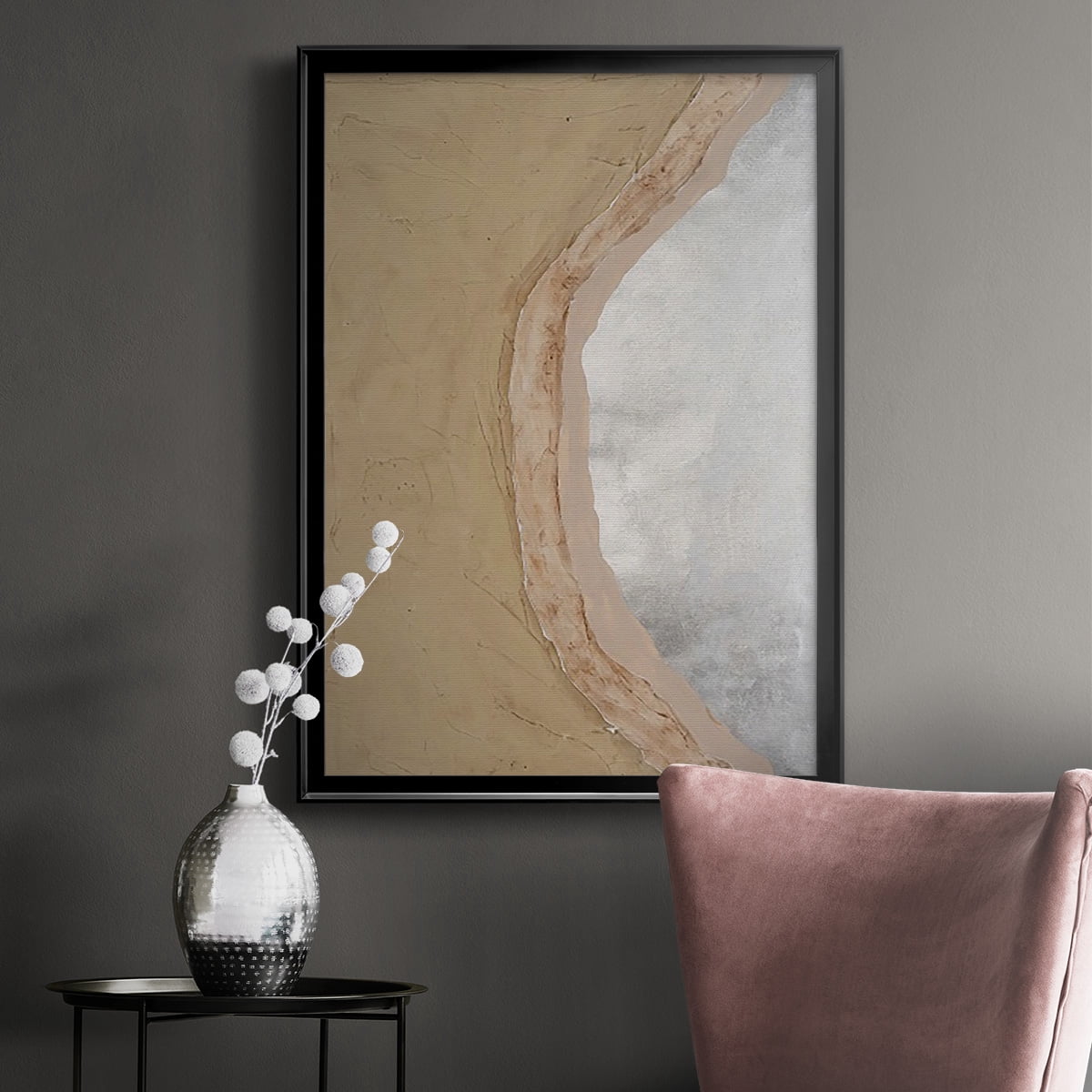 Silver Lake III Premium Framed Print, in Gold, Black, or Silver - Ready to Hang