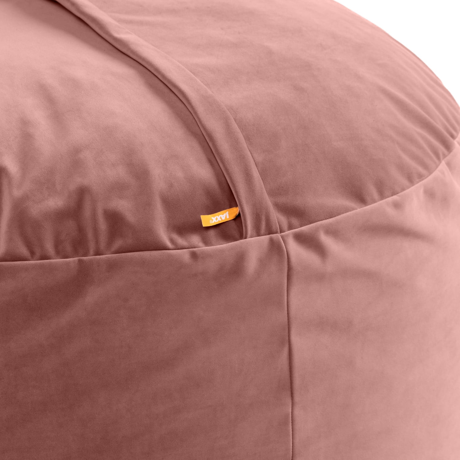 Jaxx 4 Foot Saxx - Large Round Bean Bag Chair for Adults - Lush Velvet Mauve