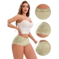 thumbnail image 3 of DARING DIVA Women's High-Waisted Extended Crotch Panties 3 Pcs XL Black, Yellow, Green, 3 of 6