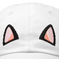 thumbnail image 2 of DALIX Cat Ears Hat Womens Cute Baseball Cap in White, 2 of 6
