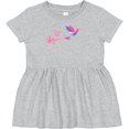 thumbnail image 3 of Inktastic Hummingbird Flying Swirl Girls Baby Dress, 3 of 5