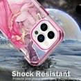 thumbnail image 5 of Dteck for iPhone 13 Pro Max Case Rugged Cover with IMD Marble Fashionable Designs for Women Girls, Protective Phone Cover for iPhone 13 Pro Max, Rose, 5 of 7