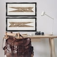 thumbnail image 2 of Stupell Industries Minimal Laundry Clothespins Abstract Painting Black Floater Framed Canvas Art Print Wall Art, 31 x 14, Set of 2, 2 of 9