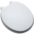thumbnail image 3 of Proflo Pftswe1001 Round Closed-Front Toilet Seat And Lid - White, 3 of 6