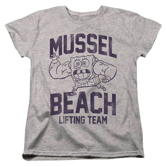 Spongebob Mussle Beach Lifting Team Women's T Shirt