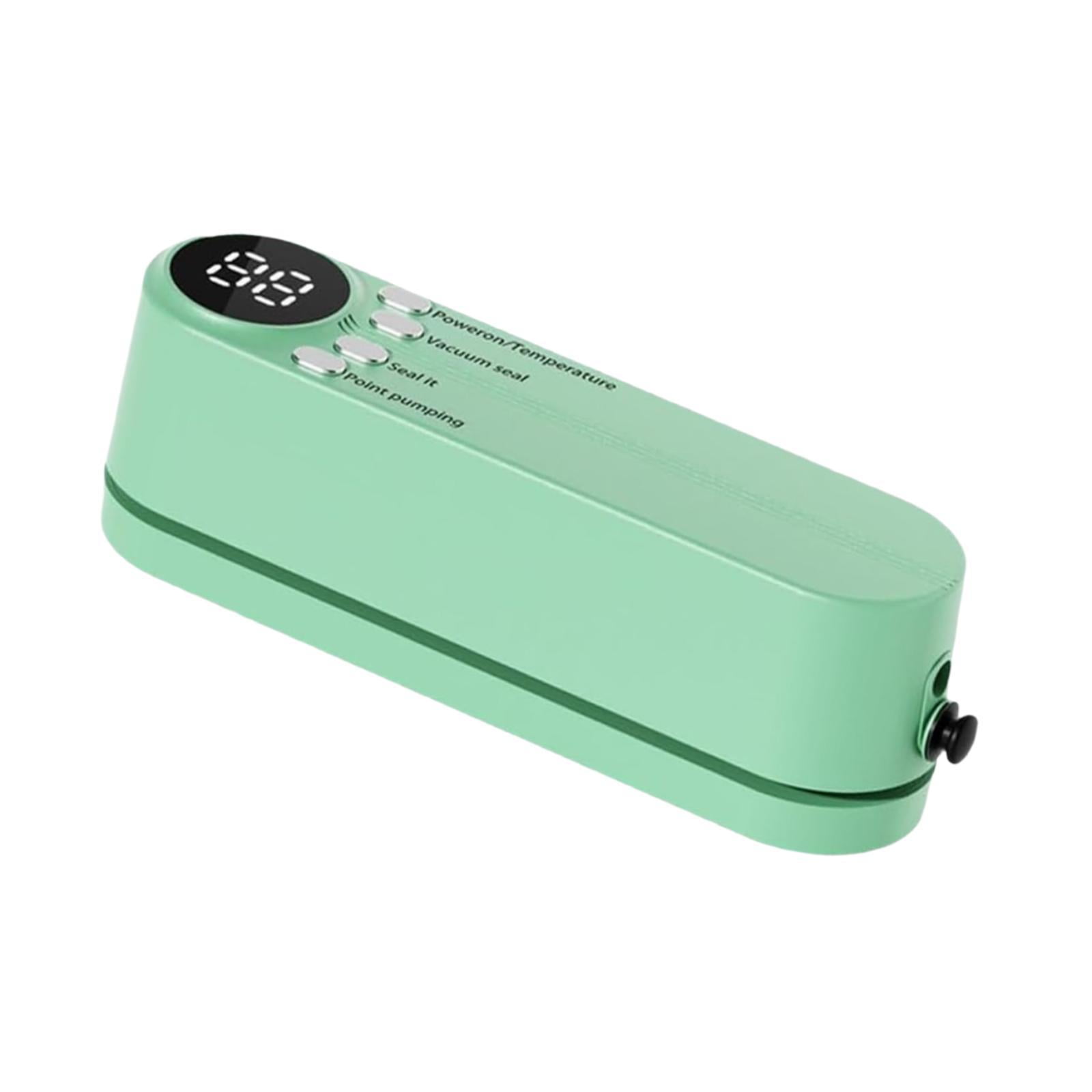 Fiocias Mini Cordless Vacuum Sealer Multi Purpose Household for Food Storage Food Vacuum Green