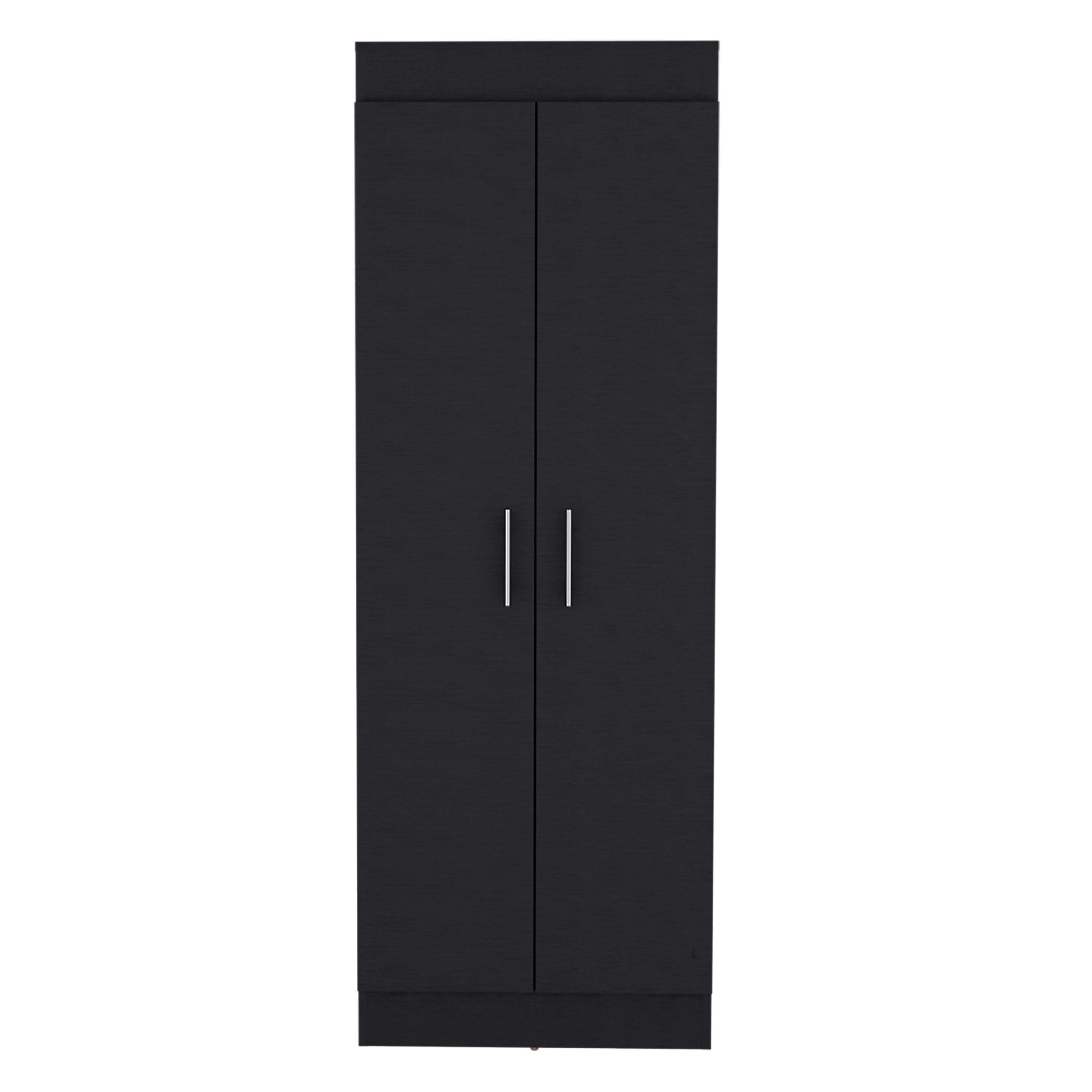 TUHOME Nepal Pantry Cabinet with Two-Door Vertical Storage, Five Spacious Interior Shelves