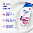 thumbnail image 4 of (6 pack) Head and Shoulders Smooth and Silky 2 in 1 Dandruff Shampoo and Conditioner, Frizz Control, Fresh Floral Scent, Color Safe, 12.5 oz, 4 of 13