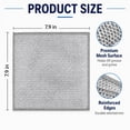 thumbnail image 5 of 25 Pack Non Scratch Wire Mesh Dish Cloths, Dual Layer Stainless Steel Mesh with Fabric, Heavy Duty Kitchen Cleaning Cloths, Safe for Cookware, Counters, Wet and Dry Use, 5 of 5