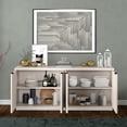 thumbnail image 4 of Evelyn&Zoe Modern/Contemporary 68" Wide Alder White Buffet Table, 4 of 7