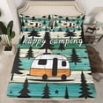 thumbnail image 2 of Erosebridal Happy Camping Sheet Set King, RV Car Bedding Sets King Size, Camper Theme Decor, 4 Pieces, 2 of 7