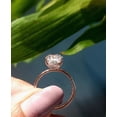 thumbnail image 3 of solitaire jewels 3.75CT Oval Moissanite Hidden Halo Engagement Ring For Women, 10K Rose Gold, 3 of 5