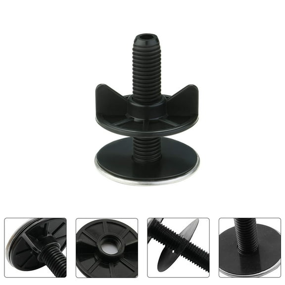 UPOUART Black Plastic Kitchen Sink Drain Plug, Fading-Resistant Tap Hole Cover for Sink, 1 Pack