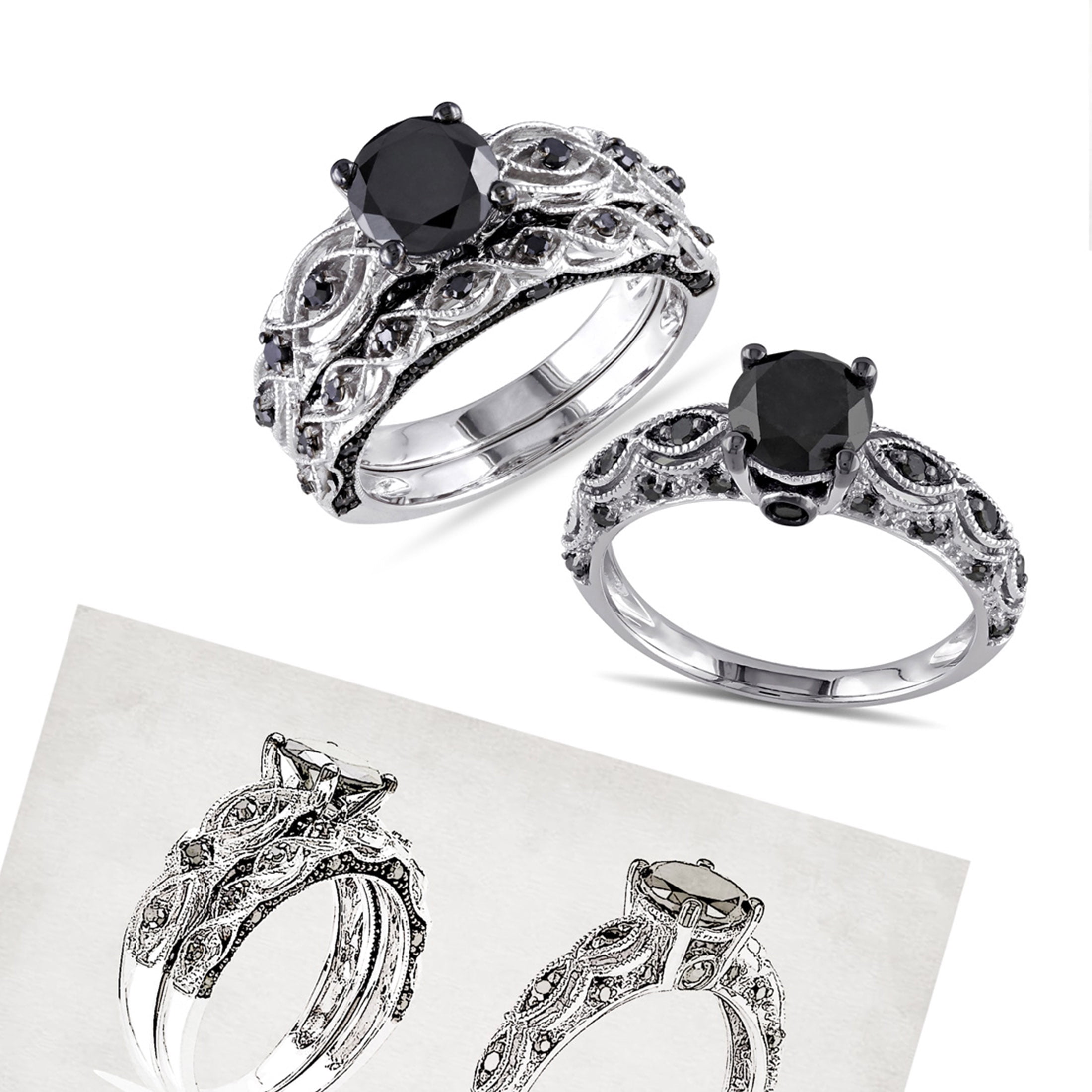 Everly Women's Diamond 10K White Gold Engagement Ring