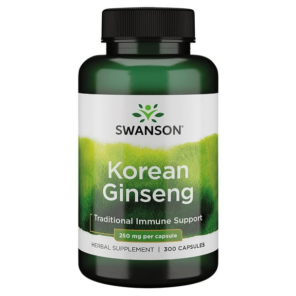 Swanson Korean Ginseng 250 mg 300 Capsules
