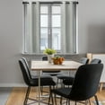 thumbnail image 2 of Unique Bargains 2 Panels Kitchen Linen Look Blackout Curtains Gray 29"W x 36"L, 2 of 8