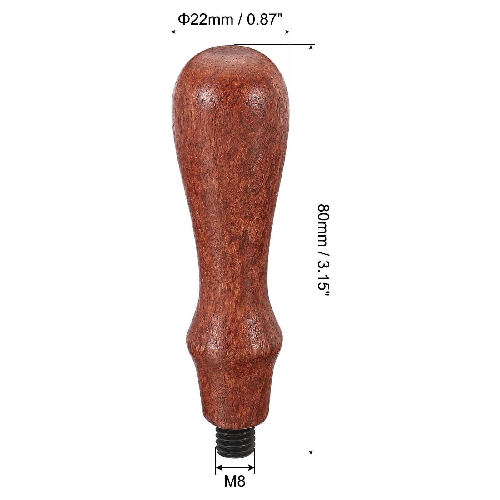 Unique Bargains Wax Seal Stamp Handle Wooden Replacement Stamp Brown