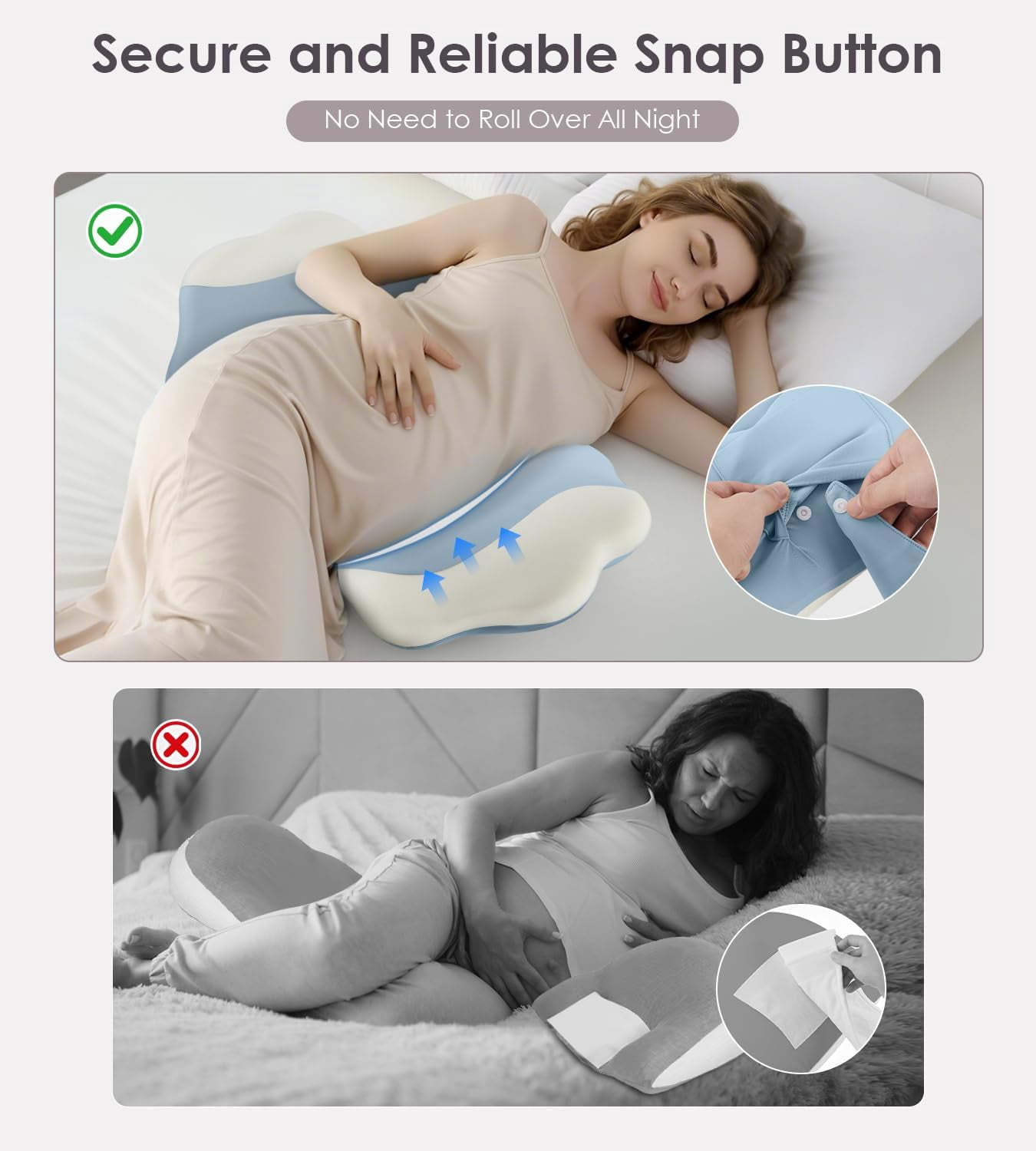 Pregnancy Pillows for Sleeping, Memory Foam Maternity Pillow Support for Back Belly HIPS, Adjustable Travel Wedge Pillow for Pregnant Women, Side Sleeping Pregnant Pillows with Cooling Pillowcase