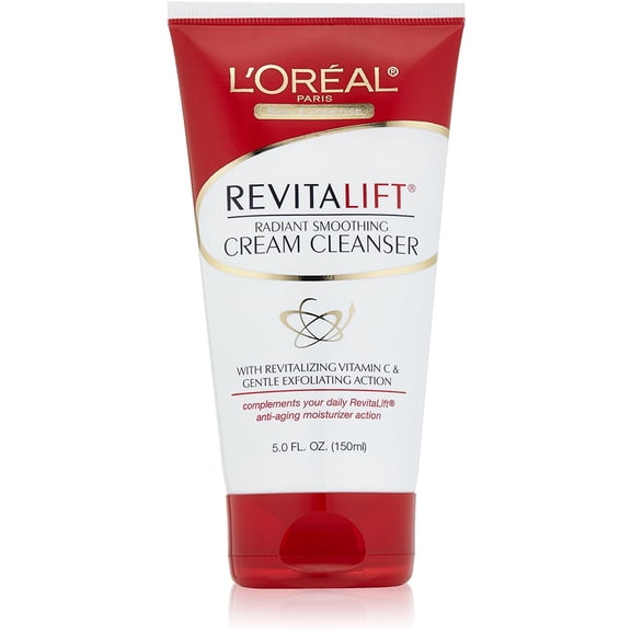 L'Oreal Dermo-Expertise RevitaLift Radiant Smoothing Cream Cleanser 5 oz (Pack of 2)