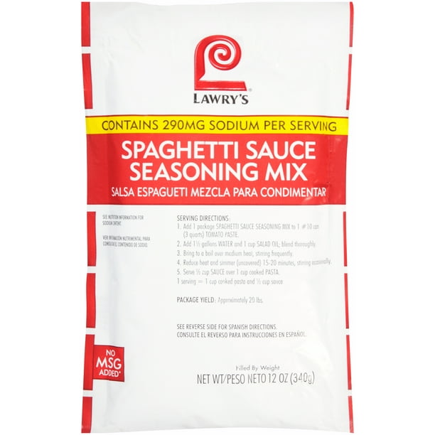6 PACKS Lawrys Spaghetti Sauce Mix, 12 Ounce Each