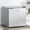Gray + Steel, variant on Compact Upright Freezer 1.1 Cu.Ft for Apartment, Reversible Door Mini Freezer with Removable Shelves, Energy Efficient Small Freezer for Dorm Office, Gray