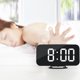 thumbnail image 2 of Despertador Led De 6,5 Pulgadas Con Puertos Usb Duales, Reloj De Espejo Multifuncional Regulable Para Oficina En Casa Serendint HA017565-00, 2 of 5