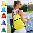thumbnail image 1 of pstuiky Drawstring Backpack Water-Resistant Nylon Large Capacity Sports Bag 1-Pack Lightweight & Durable for Gym, Travel, Swimming & Beach Activities, 1 of 7