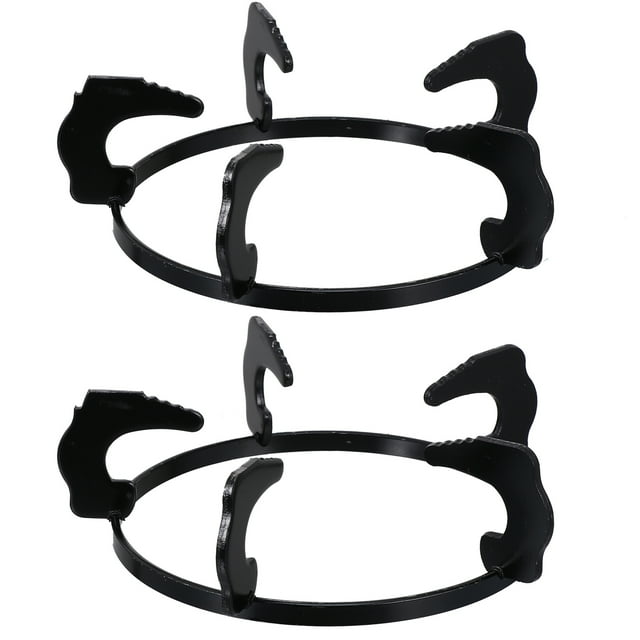 KAKOWELY 2PCS 18.5cm Cast Iron Gas Stove Rack Cast Iron Stove Kitchen Cookware Ring,7.28"X7.28"X2.56"