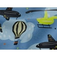 thumbnail image 5 of oneOone Viscose Jersey Light Blue Fabric Airplane Nursery Kids Diy Clothing Quilting Fabric Print Fabric By Yard 60 Inch Wide, 5 of 7