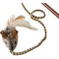 thumbnail image 4 of Quirky Kitty Tethered & Feathered Mouse Sound Teaser Wand Cat Toy, 4 of 9