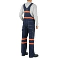 thumbnail image 2 of Dickies Men's Enhanced Visibility Denim Bib Overalls Indigo Blue 30 x 30, 2 of 3