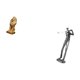 thumbnail image 5 of Figura de león,Estante con estatua de león para escritorio,oficina,decoración del hogar,Figura de golfista,Estatua de golfista de resina,figura de golfista,decoración del hogar,Adorno de, 5 of 8