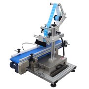 Automatic Desktop Conveyor Table Plane Labeling Machine Bottle Label Maker Labeler Applicator 110V 25-50PCS/min