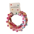 thumbnail image 5 of mdesiwst 6Pcs Hair Ties Soft Woolen Woven Elastic Hair Bands Braided Design Ponytail Bun Hair Ropes with Pom Poms Hair Accessories, 5 of 8