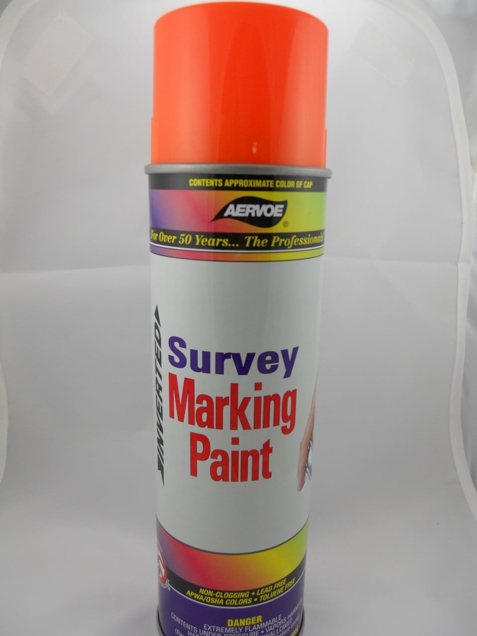 Aervoe Marking Paint Spray Orange Fluorescent 6 Pack