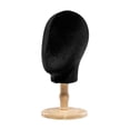 thumbnail image 4 of yotijay Display Model Head Hat Storage Versatile Mannequin Head for Headwear Wood Base, 4 of 9