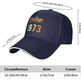 thumbnail image 3 of USA 1776 2026 hat 250 Years Freedom 4th of July Hats Denim Baseball Cap, 3 of 8