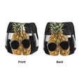 thumbnail image 5 of Lsque Pineapple With Black Glasses Printed Women's Running Shorts with Liner Pockets,Elastic Quick Dry Workout Athletic Gym Yoga Shorts,Womens High Waist Shorts-Small, 5 of 9