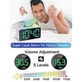 thumbnail image 5 of Super Loud Alarm Clock for Heavy Sleepers Adults Digital Clock with 7 Color Night Light, 5 of 5