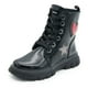 thumbnail image 2 of Botin Tendencia Corazon Rojo Juvenil Charol Negro 18-23 negro 19, 2 of 6