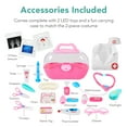 thumbnail image 3 of Best Choice Products Pretend Play Doctor's Office, Wooden Toy Set for Kids w/ Carrying Case, Accessories Included - Pink, 3 of 7