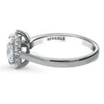 thumbnail image 3 of BERRICLE Sterling Silver Sunburst Wedding Engagement Rings Cubic Zirconia CZ Halo Promise Ring for Women, Rhodium Plated Size 5.5, 3 of 8